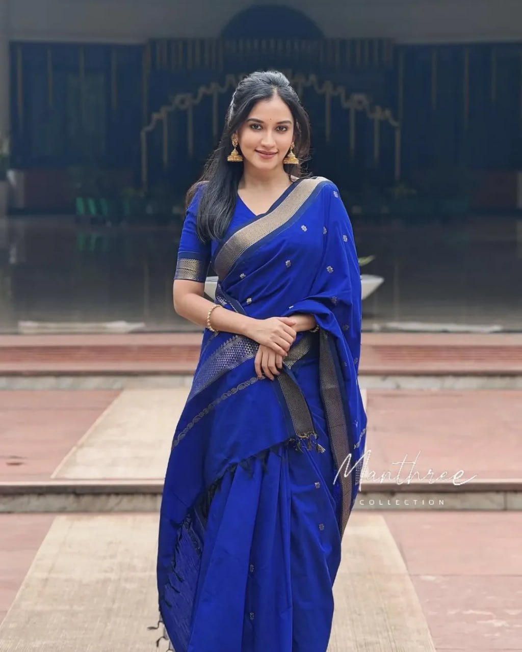 Soft Silk Saree with Zari Border