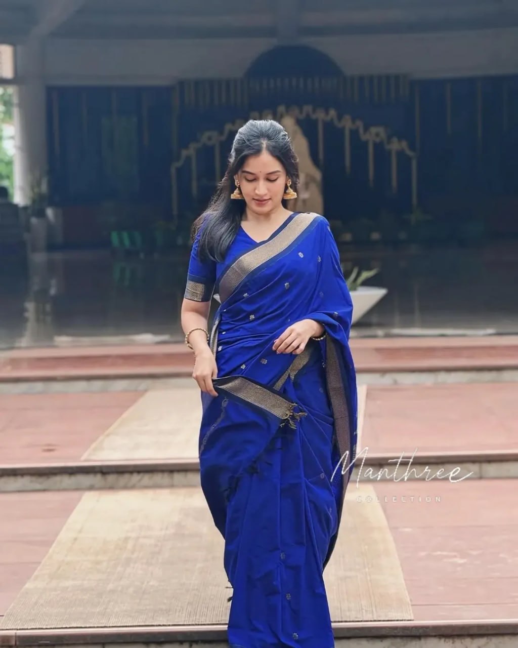 Soft Silk Saree with Zari Border
